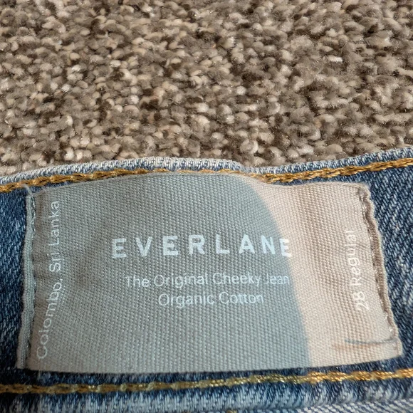 Everlane Original Cheeky Jeans, Light Wash, Women's 28 - Picture 4 of 7